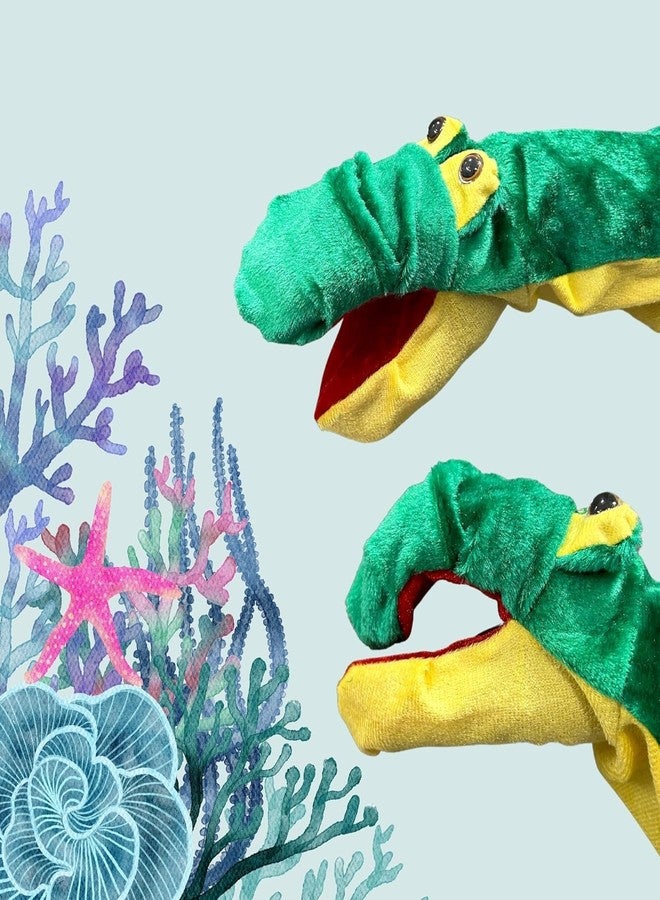 VARUSH Wild Animals & Birds Storytelling Hand Puppets/Hand Puppets for Kid's Learning Playing/Gift for Kids (Crocodile) - Image 4